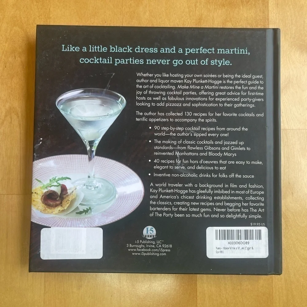 NEW Make Mine a Martini: 130 Cocktails and Canapes for Fabulous Parties - Picture 2 of 4